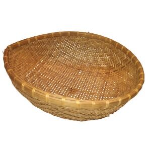Vintage Woven Bamboo Wicker Basket Home Decor 10x12x4 People's Republic of China